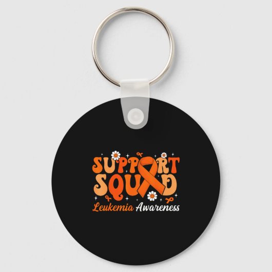 Groovy Support Squad Leukemie Bewustzijnsmaand Vio Sleutelhanger (Voorkant)