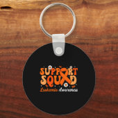 Groovy Support Squad Leukemie Bewustzijnsmaand Vio Sleutelhanger (Voorkant)
