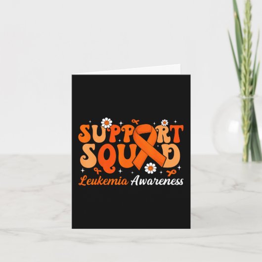 Groovy Support Squad Leukemie Maand van het bewust Kaart (Voorkant)