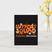 Groovy Support Squad Leukemie Maand van het bewust Kaart (Gele Bloem)