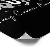 Groovy Support Squad Lung Cancer Awareness White R Poster (Hoek)
