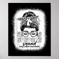 Groovy Support Squad Messy Bun Longkanker Awarene