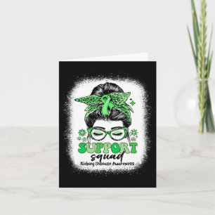 Groovy Support Squad Messy Bun nierziekte Kaart