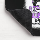 Groovy Support Squad Messy Bun Overdose Awareness Muismat (Hoek)