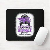 Groovy Support Squad Messy Bun Overdose Awareness Muismat (Met muis)