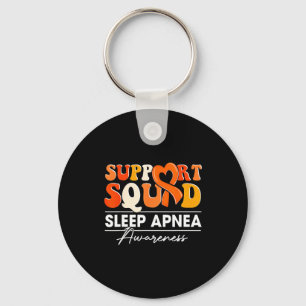 Groovy Support Squad Oranje Lint Slaapapneu Awa Sleutelhanger