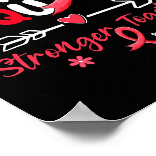 Groovy Support Squad Red Ribbon Blood Cancer Aware Poster (Hoek)