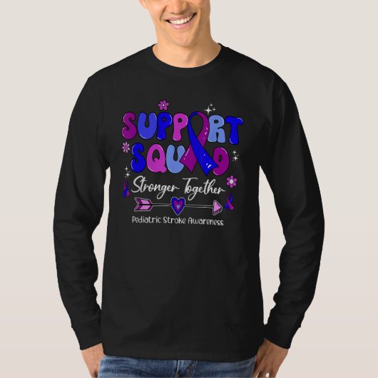 Groovy Support Squad Ribbon Emanuel Syndrome Aware T-shirt (Voorkant)