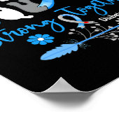 Groovy Support Squad Ribbon T1d Diabetes Awareness Poster (Hoek)
