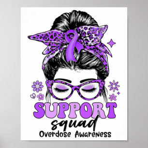 Groovy Support Squad Rommelige Knot Vrouwen Overdo Poster