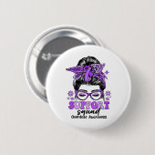 Groovy Support Squad Rommelige Knot Vrouwen Overdo Ronde Button 5,7 Cm (Voorkant /achterkant)