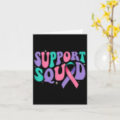 Groovy Support Squad Thyroid Cancer Awareness Frie Kaart (Gele Bloem)
