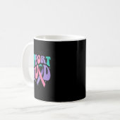 Groovy Support Squad Thyroid Cancer Awareness Frie Koffiemok (Voorkant links)