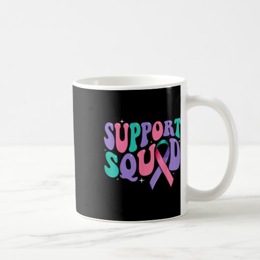 Groovy Support Squad Thyroid Cancer Awareness Frie Koffiemok (Rechts)