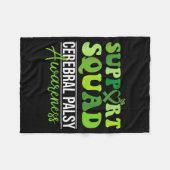 Groovy supportteam cp-bewustzijn maand ondersteuni fleece deken (Voorkant (Horizontaal))