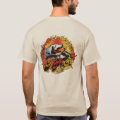 Groovy Surfer Retro Surf Grafisch T-shirt (Achterkant)
