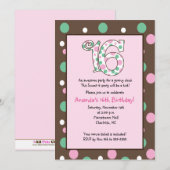 GROOVY Sweet 16 Zestien verjaardag Kaart (Voorkant / Achterkant)