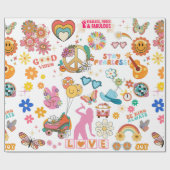 GROOVY SWIFT-STIJL DECORATIE   CADEAUPAPIER (Vlak)