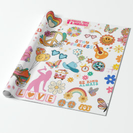 GROOVY SWIFT-STIJL DECORATIE CADEAUPAPIER
