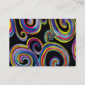 Groovy Swirls (PEARL) SIZE/PAPER/SHAPE OPTIONS - Visitekaartje (Voorkant)