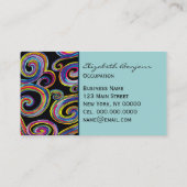 Groovy Swirls ~ UNISEX Visitekaartjes (Achterkant)