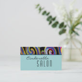 Groovy Swirls ~ UNISEX Visitekaartjes (Staand voorkant)
