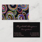 Groovy Swirls ~ Visitekaartje (Voorkant / Achterkant)