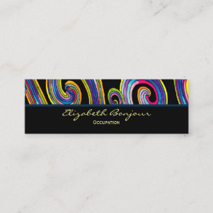 Groovy Swirls ~ Visitekaartje / Roepkaart