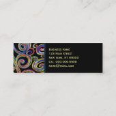 Groovy Swirls ~ Visitekaartje / Roepkaart (Achterkant)