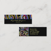 Groovy Swirls ~ Visitekaartje / Roepkaart (Voorkant / Achterkant)