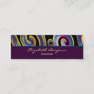 Groovy Swirls ~ Visitekaartje / visitekaartje Contactkaartje
