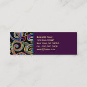 Groovy Swirls ~ Visitekaartje / visitekaartje Contactkaartje (Achterkant)