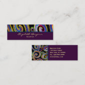 Groovy Swirls ~ Visitekaartje / visitekaartje Contactkaartje (Voorkant / Achterkant)