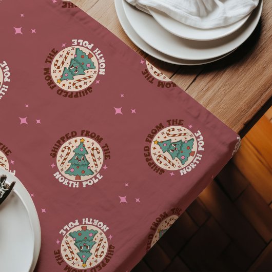 Groovy Table Décor 70s Pastel Christmas Style Lange Tafelloper