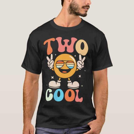 Groovy TCool 2 Jaar Oud 2e Verjaardag Jongens Meis T-shirt (Voorkant)