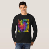 Groovy Teacher Cute Daisy Tie Dye Happy Back To Sc T-shirt (Voorkant volledig)