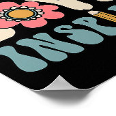 Groovy Teacher Inspirerend blij terug naar school Poster (Hoek)