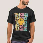 Groovy Teacher Inspirerend Kleurrijke Bloemen Teru T-shirt (Voorkant)