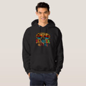 Groovy Teacher Off Duty Summer Break Teacher Last  Hoodie (Voorkant volledig)