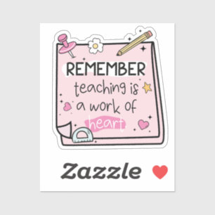Groovy Teacher Quote Herinneringen Stickers