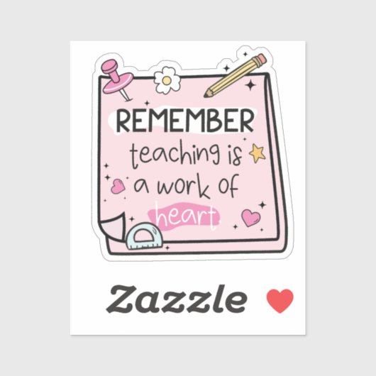 Groovy Teacher Quote Herinneringen Stickers (Vel)