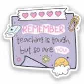 Groovy Teacher Quote Herinneringen Stickers (Voorkant)