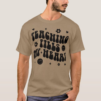 Groovy Teaching vult mijn hartlerarenleven terug T-shirt