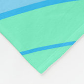 Groovy Teal Fleece Deken (Hoek)