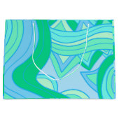 Groovy Teal Groot Cadeauzakje (Voorkant)