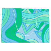 Groovy Teal Groot Cadeauzakje (Achterkant)