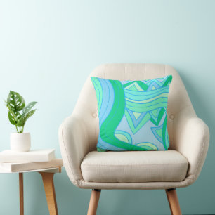 Groovy Teal Kussen