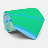 Groovy Teal Stropdas (Opgerold)