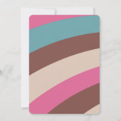 Groovy Ten is een Vibe roze blauwgroen meisje 10e  Kaart (Achterkant)