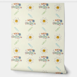 Groovy Terug naar School Wallpaper Behang